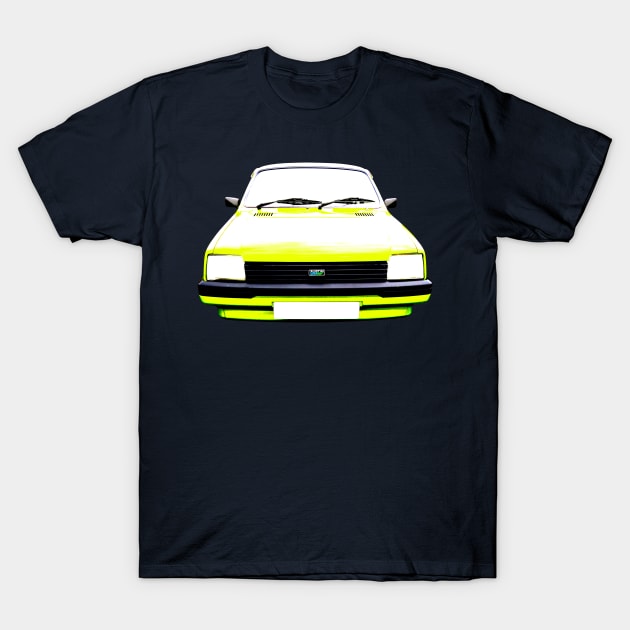 Austin Metro 1980s classic car high contrast T-Shirt by soitwouldseem